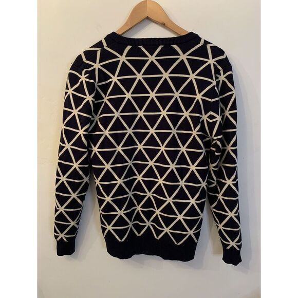 Polo Ralph Lauren Geometric Cardigan Sweater Women's Small Youth XL Dual Layer - Picture 5 of 12